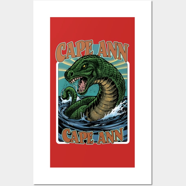 The Cape Ann Serpent Wall Art by OldSchoolRetro